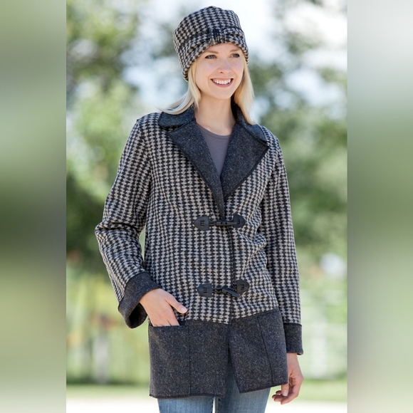 NWOT Janska medium women's heathered tan & gray jacket - Picture 1 of 13